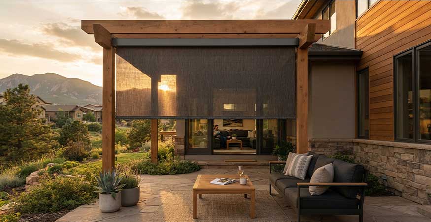 outdoor ceiling fan under covered patio